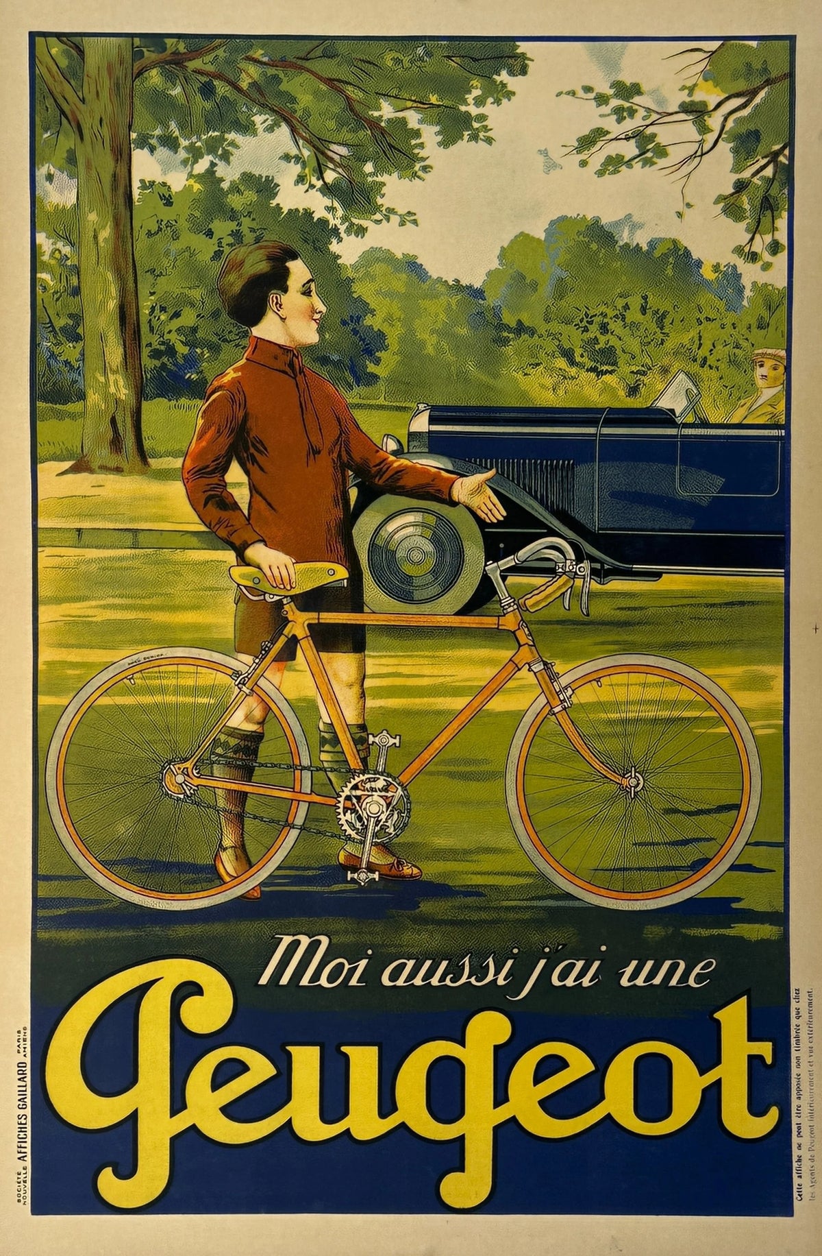 Peugeot Bicycles - Original Vintage Poster
