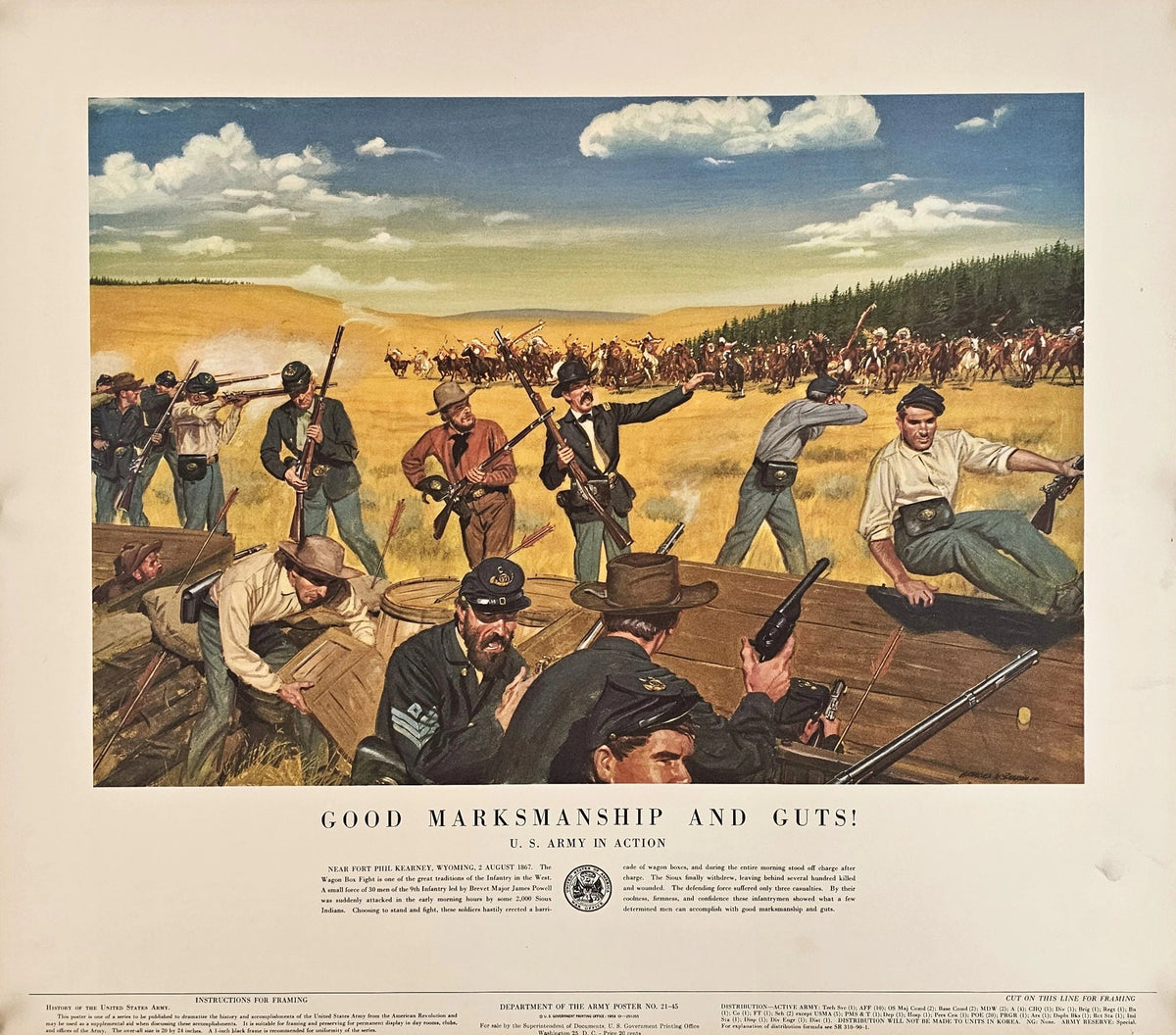 Good Marksmanship and Guts, U.S. Army - Original Vintage Poster