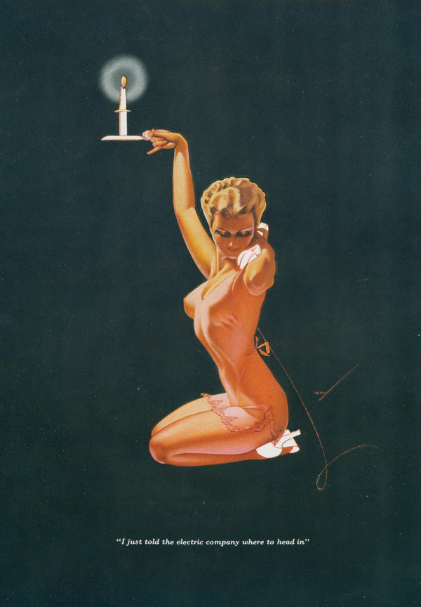 Guiding Light by George Petty - Original Vintage Illustration