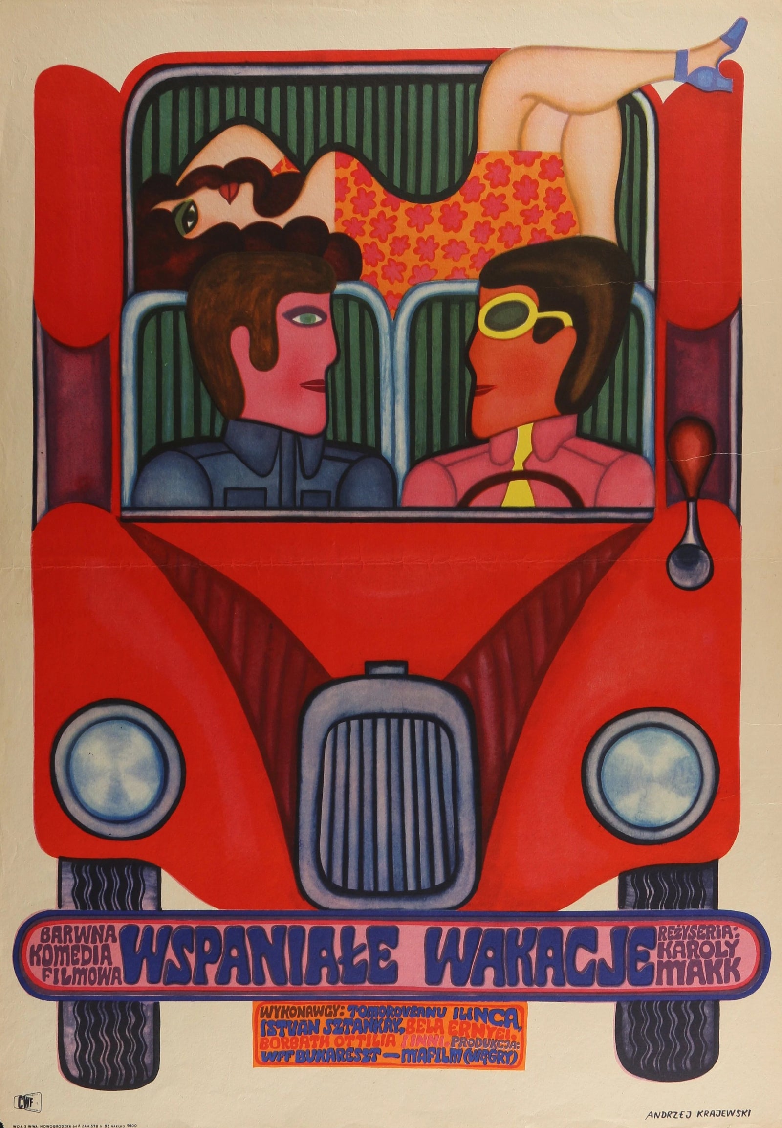 Crazy Holidays, Polish Release - Original Vintage Poster