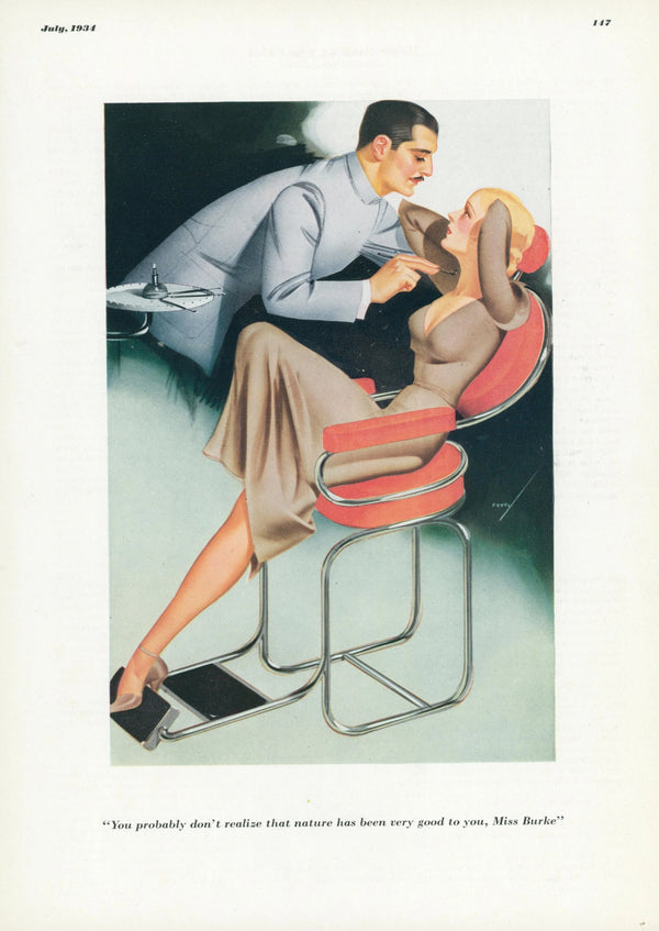 Nature Has Been Very Good to You by George Petty - Original Vintage Illustration