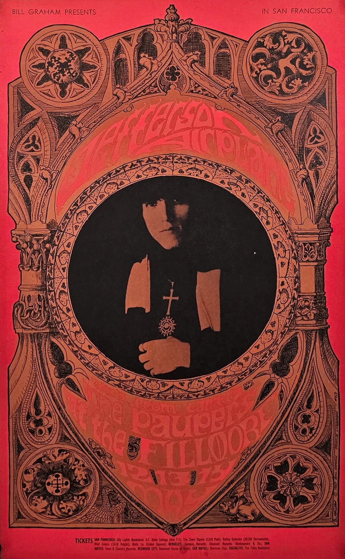 Jefferson Airplane by Bonnie Maclean (BG-63-1) - Original Vintage Poster