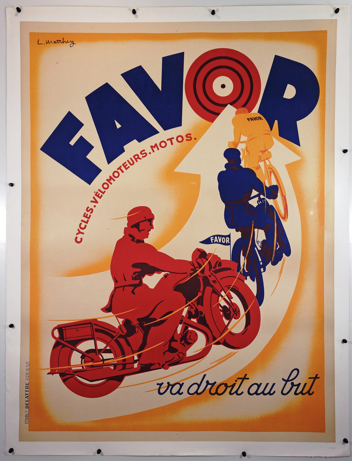 Favor Bullseye - Authentic Vintage Poster