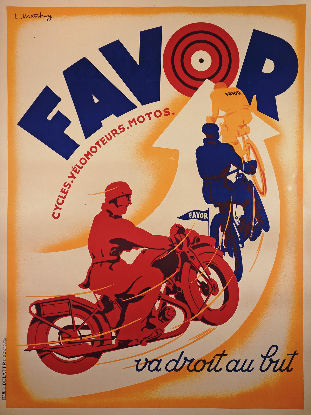 Favor Bullseye - Authentic Vintage Poster