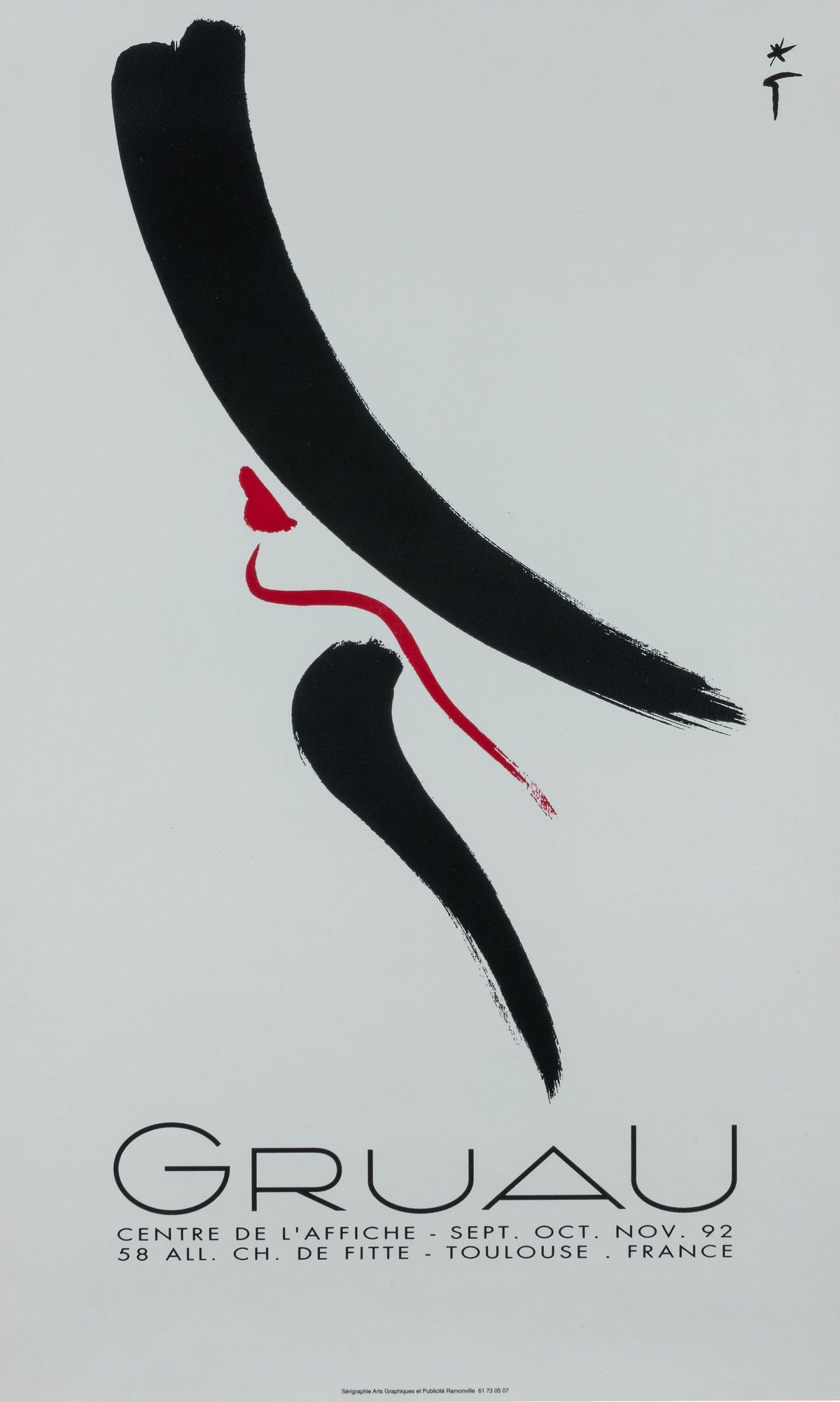 René Gruau Exhibition - Authentic Vintage Poster