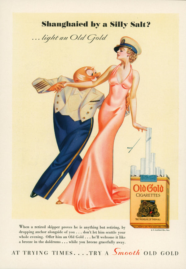 Esquire Illustration- Silly Salt - Authentic Vintage Vintage Ad