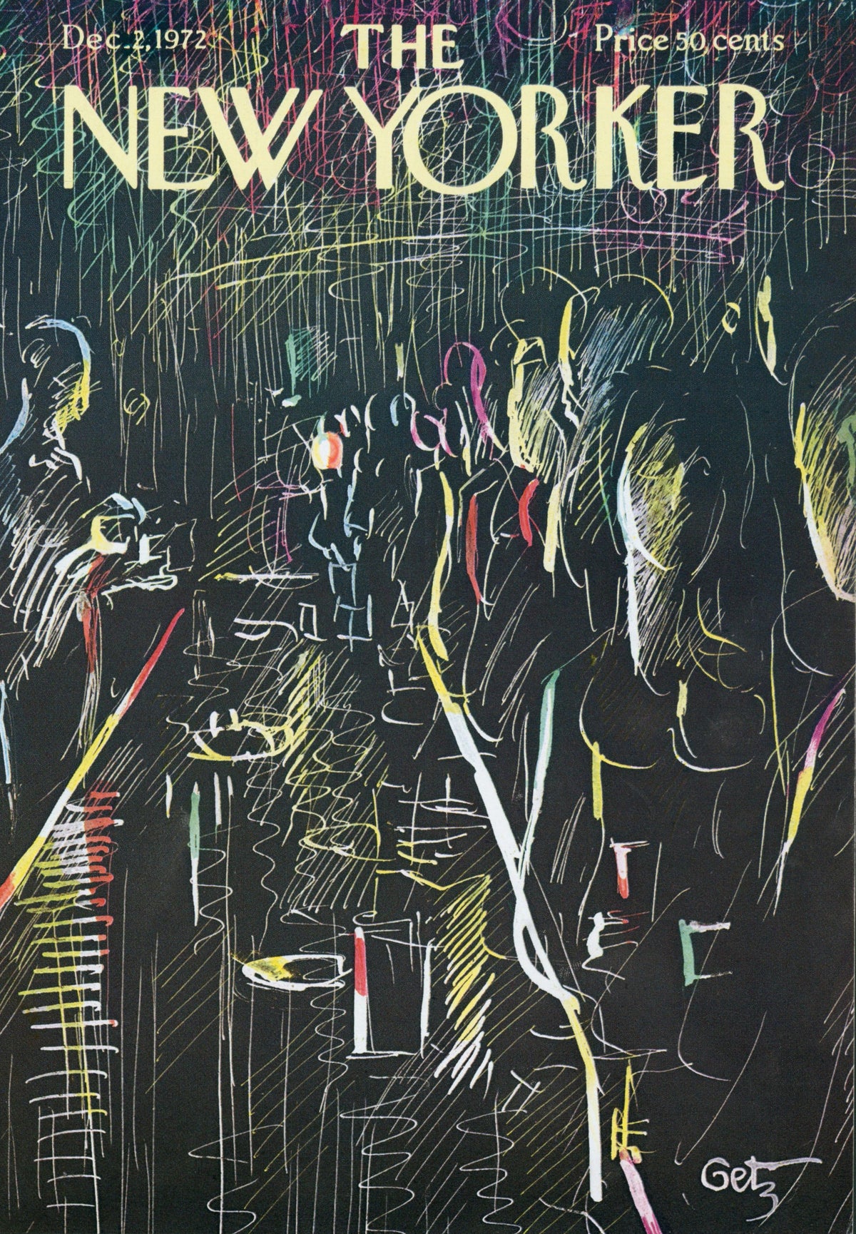 Midnight Drinks- The New Yorker - Authentic Vintage Cover Art