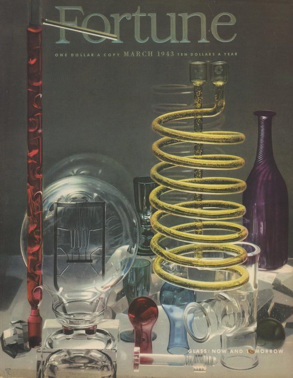 Glass of Tomorrow- Fortune Magazine - Authentic Vintage Cover Art
