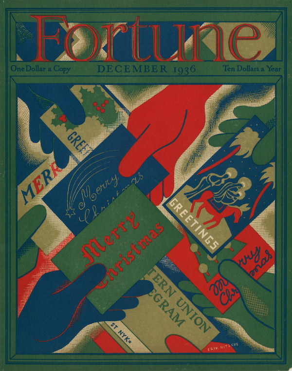 Season's Greetings- Fortune Magazine - Authentic Vintage Cover Art