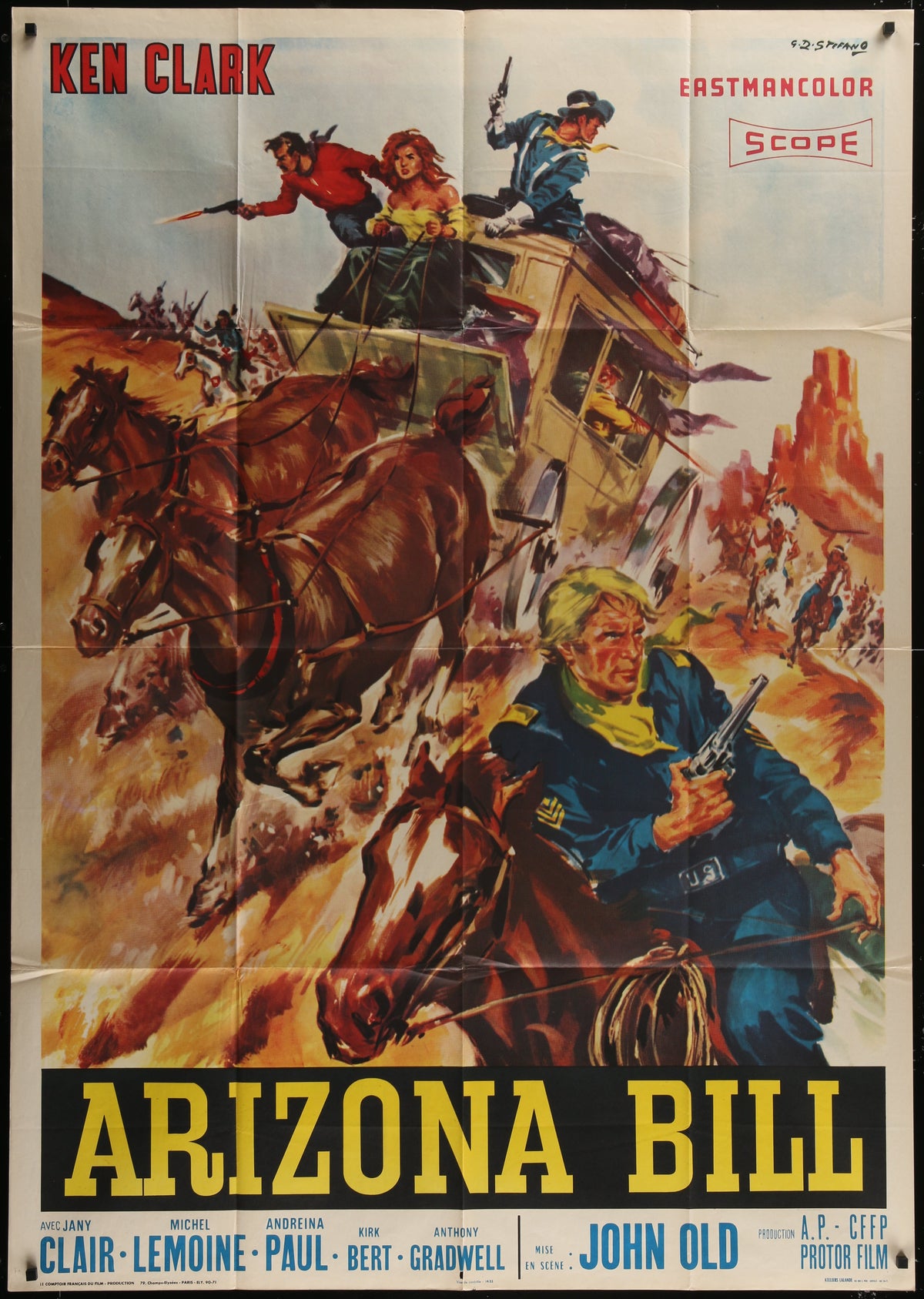 Road to Fort Alamo, Arizona Bill - Original Vintage Poster