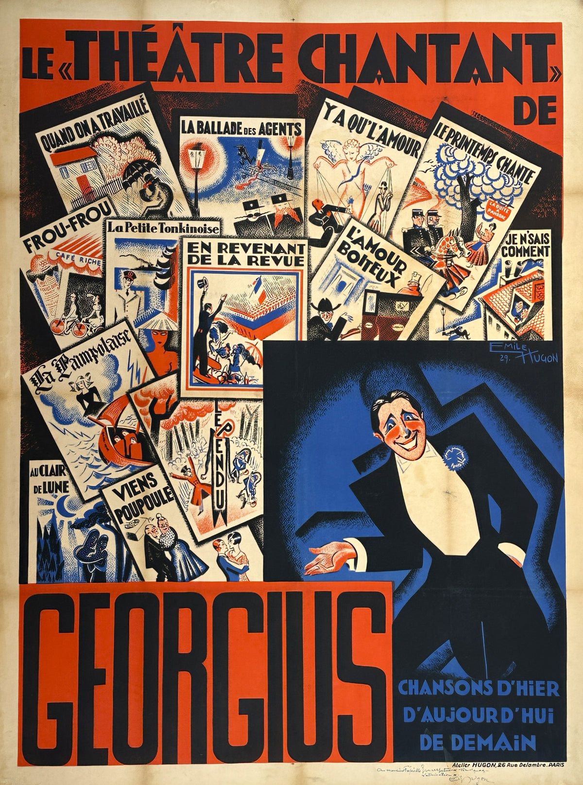 Georgius by Émile Hugon - Authentic Vintage Poster