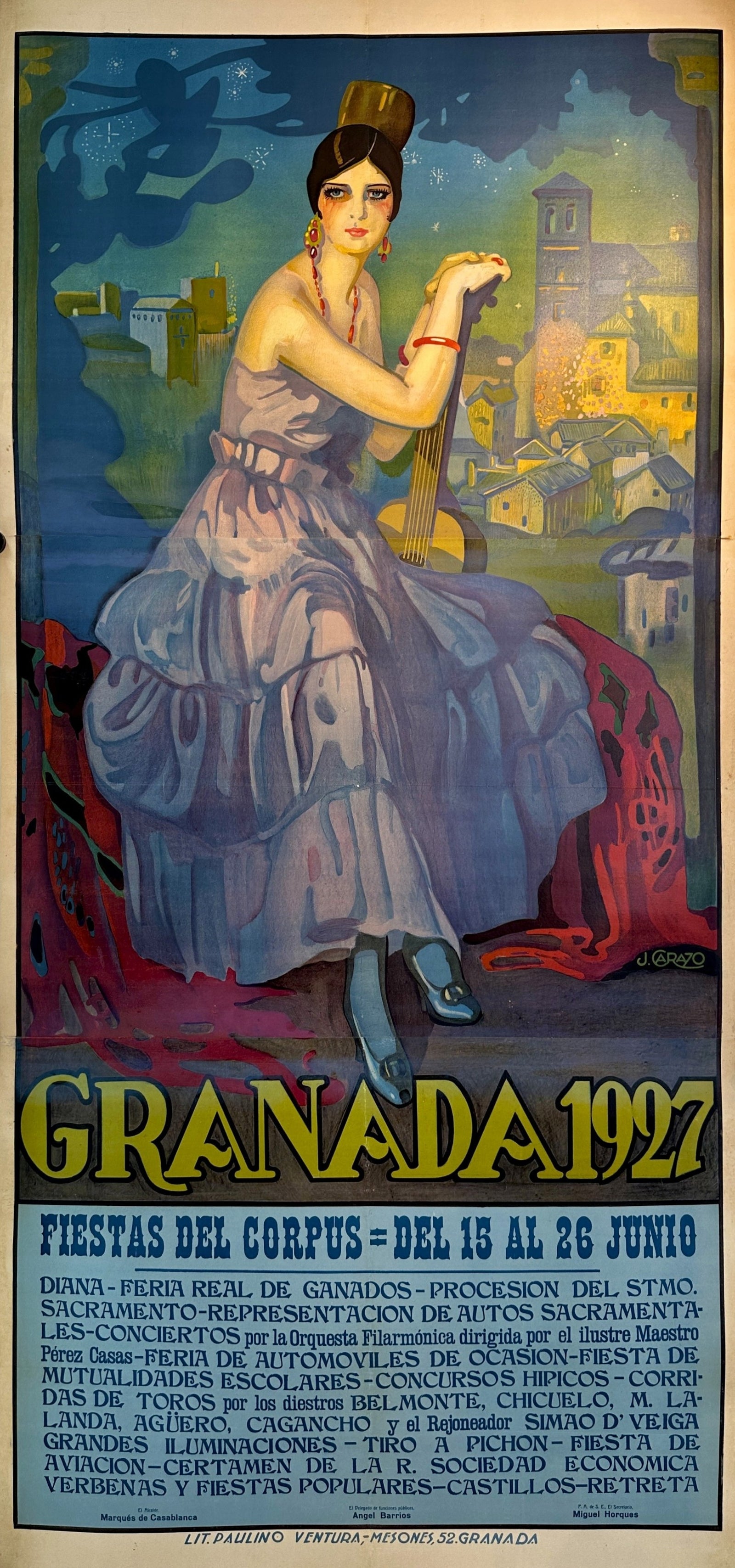 Granada XL 1937 - Authentic Vintage Poster