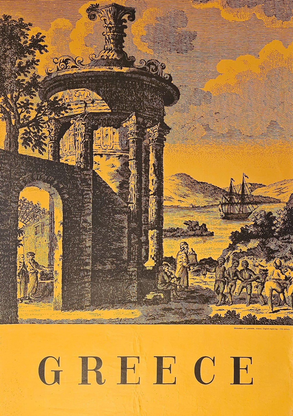 Visit Greece - Authentic Vintage Poster