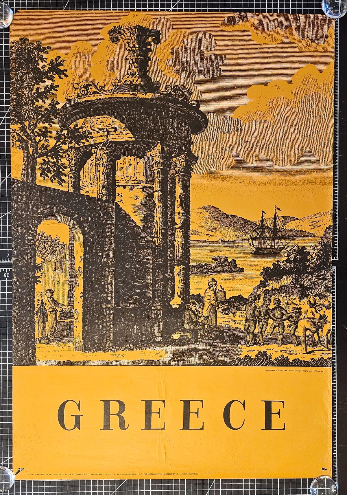 Visit Greece - Authentic Vintage Poster