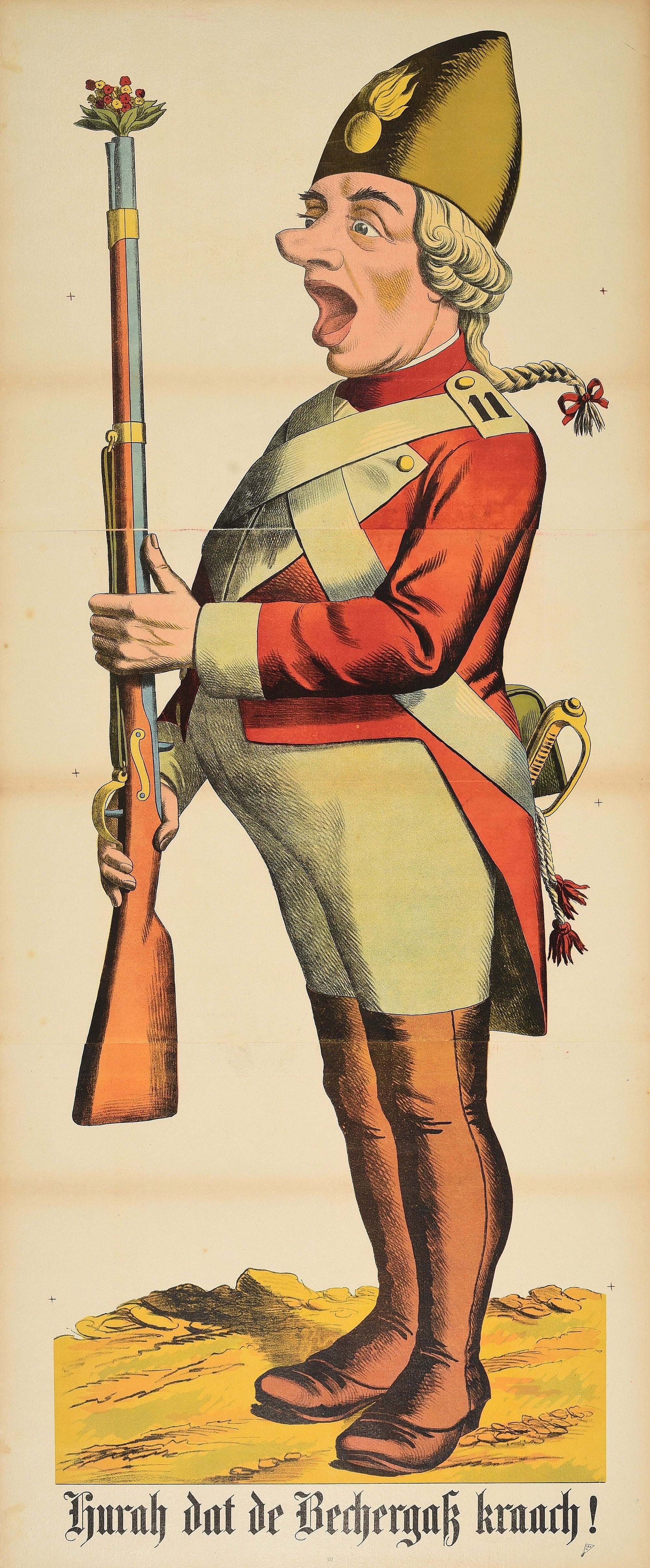 Wissembourg, Prussian Soldier N°152 - Authentic Vintage Poster