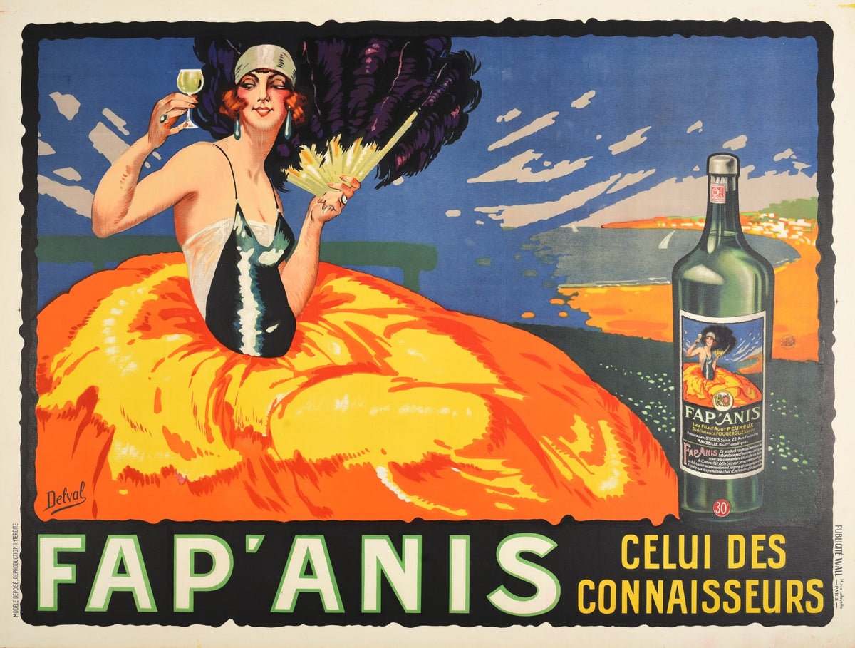 Fap&#39;Anis by Delval - Authentic Vintage Poster