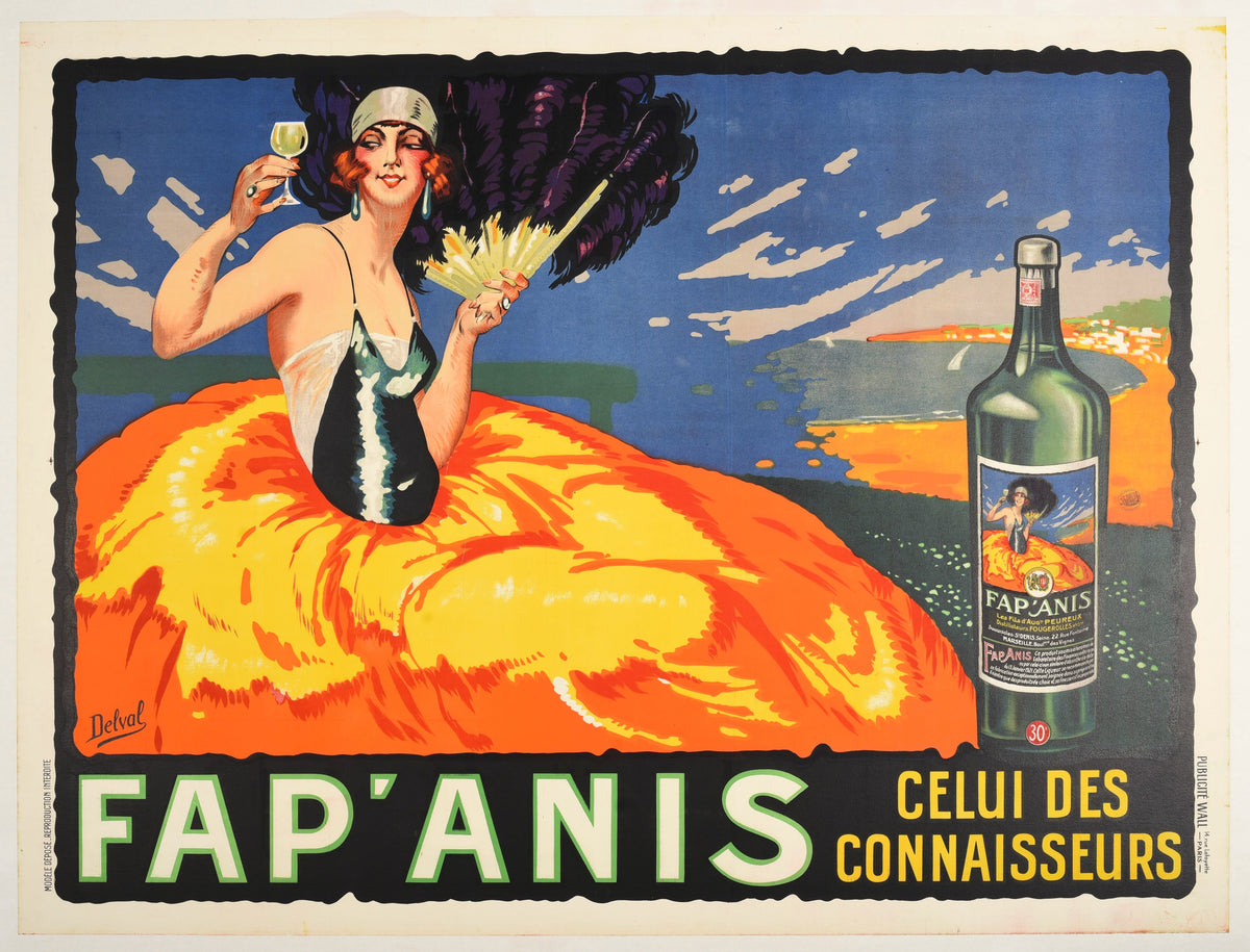 Fap&#39;Anis by Delval - Authentic Vintage Poster