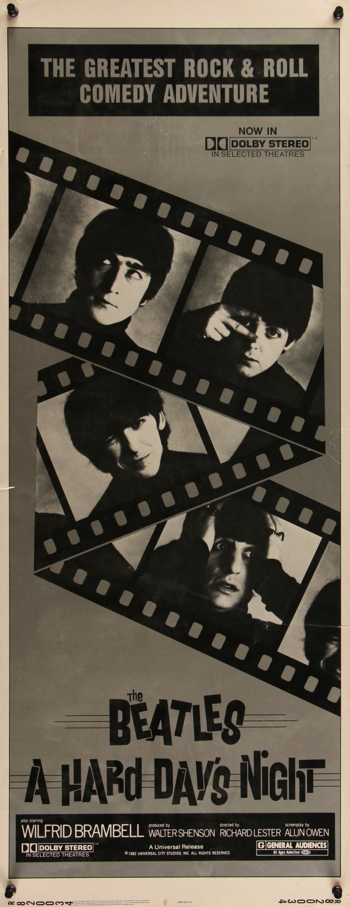 The Beatles, A Hard Day&#39;s Night - Authentic Vintage Poster