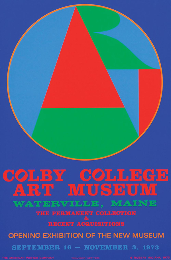 Colby College Art Museum by Robert Indiana - Authentic Vintage Poster