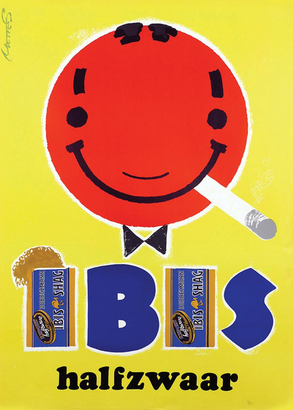 Ibis Halfzwaar Tobacco - Authentic Vintage Poster