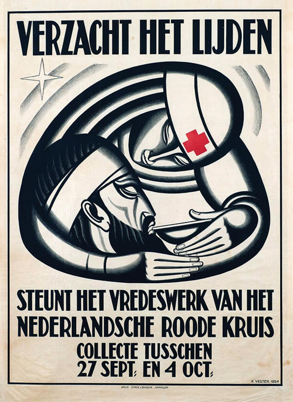 Dutch Red Cross, Verzacht het Lijden - Authentic Vintage Poster