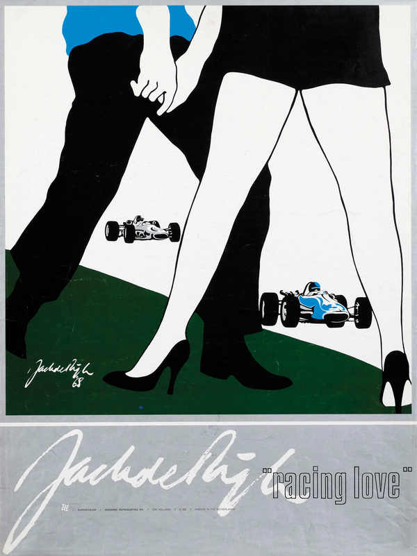 Racing Love by Jack de Rijk - Authentic Vintage Poster