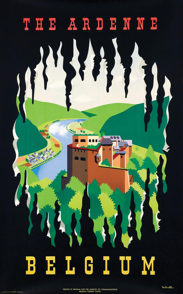 The Ardenne, Visit Belguim - Authentic Vintage Poster