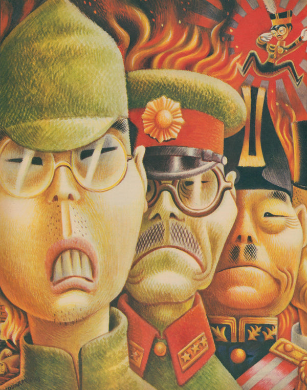 The Japanese- Fortune Magazine Art - Authentic Vintage Illustration