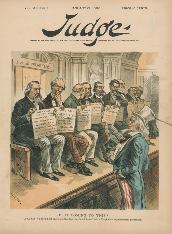 Supreme Bench- Judge Magazine - Authentic Vintage Cover Art
