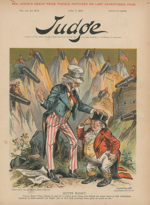 International Arbitration- Judge Magazine - Authentic Vintage Cover Art