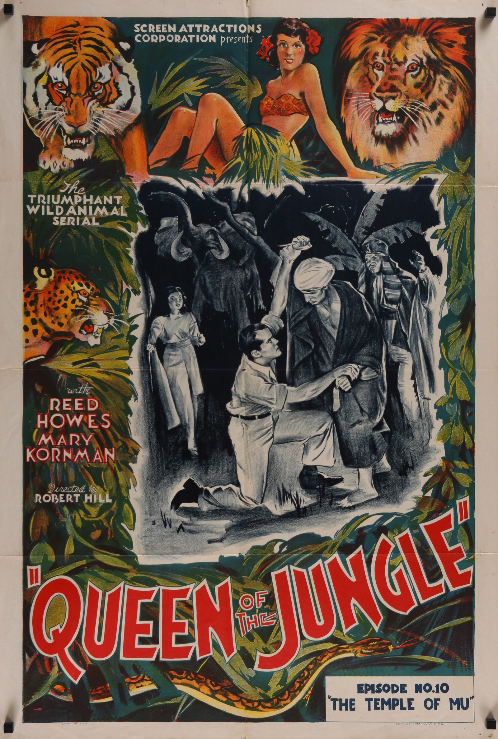 Queen of The Jungle - Authentic Vintage Poster