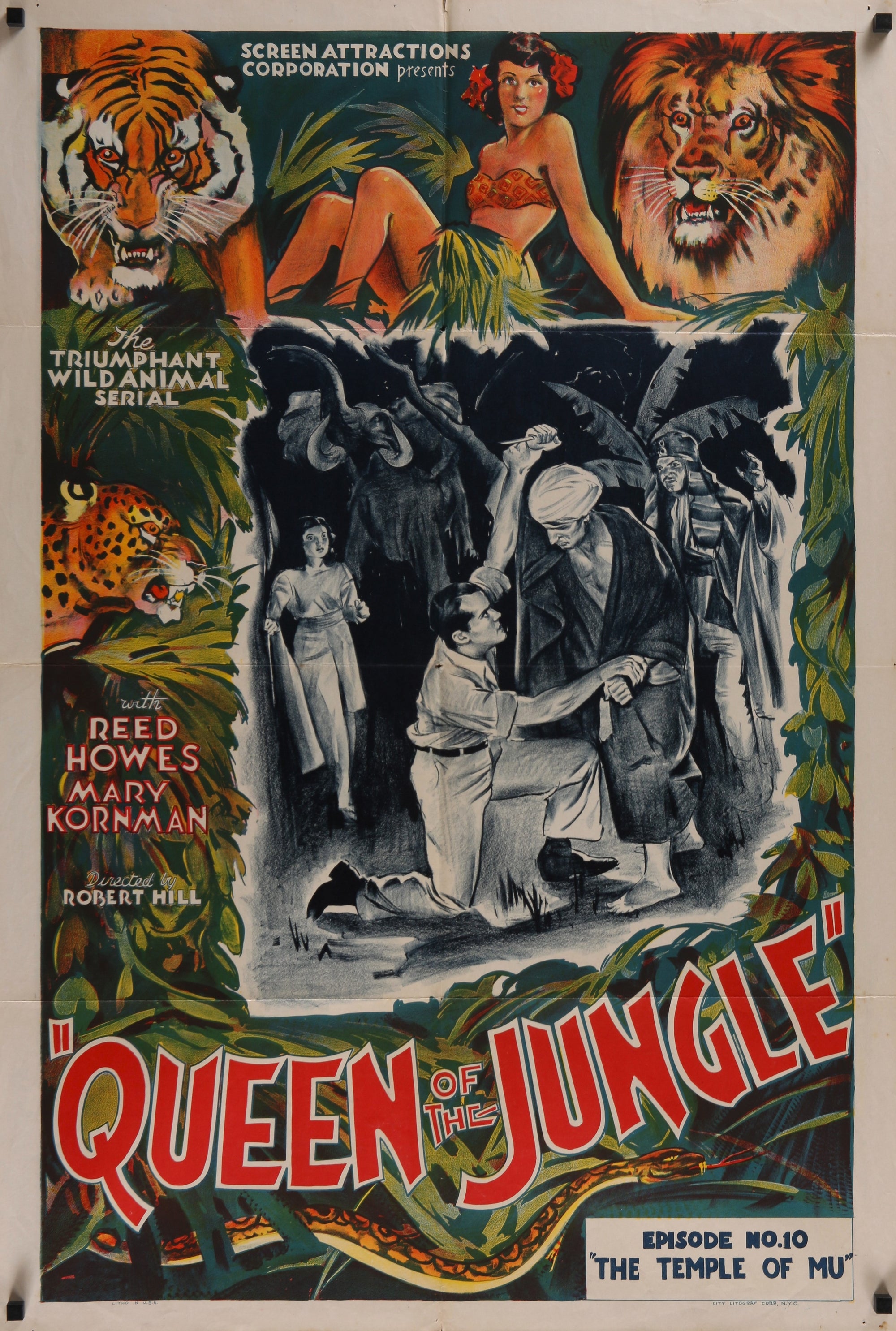 Queen of The Jungle - Authentic Vintage Poster