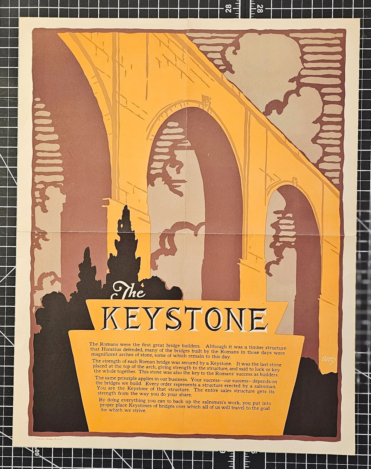 The Keystone, Productivity - Authentic Vintage Poster