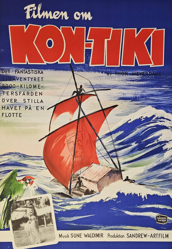 Kon-Tiki, Swedish Release - Authentic Vintage Poster