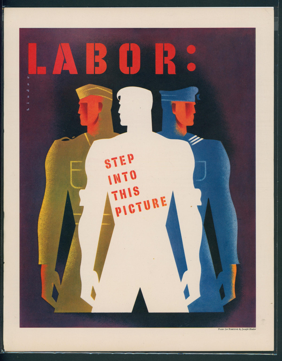 Labor- Fortune Magazine Artwork - Authentic Vintage Antique Print