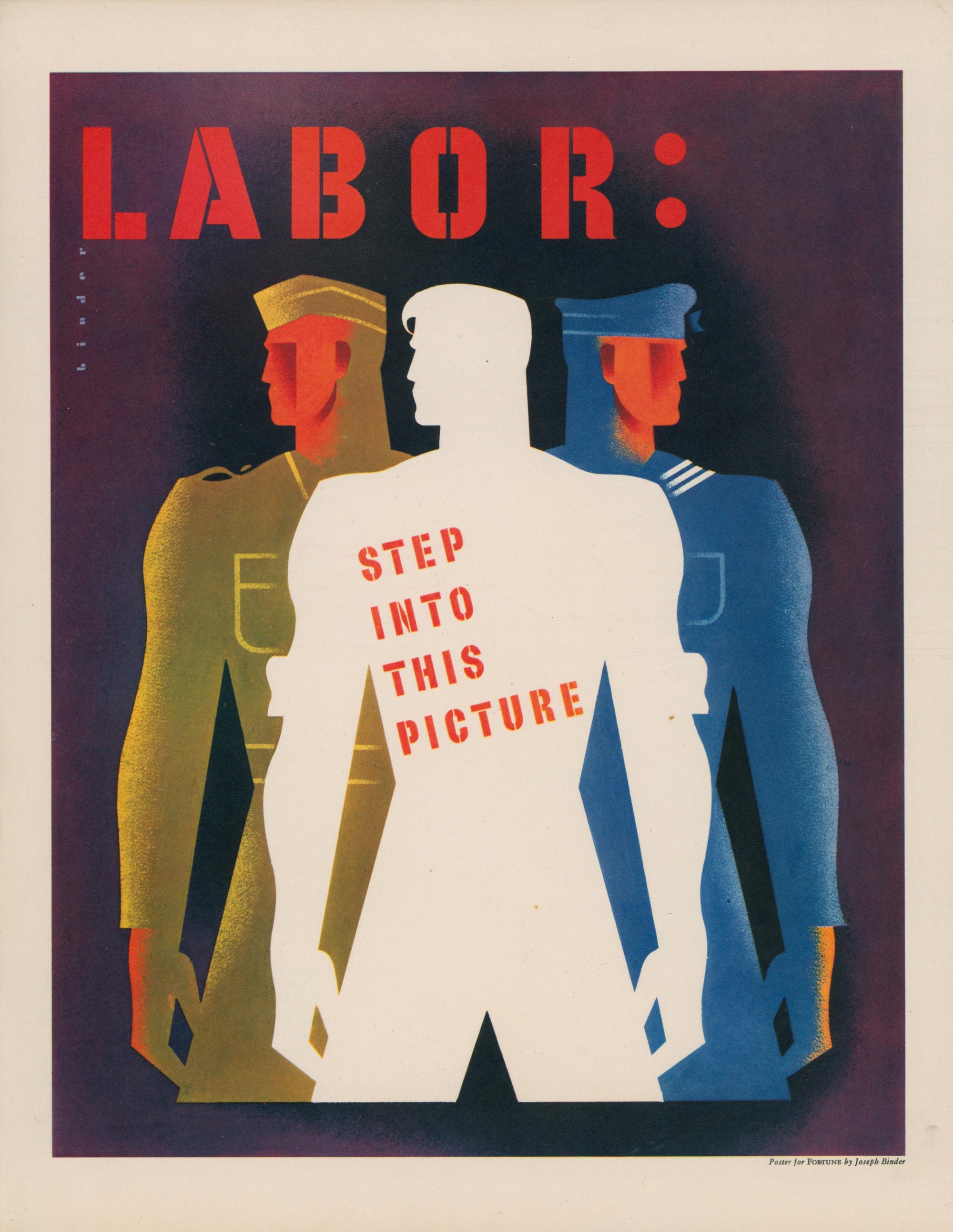 Labor- Fortune Magazine Artwork - Authentic Vintage Antique Print