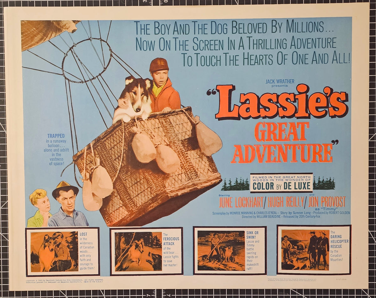 Lassie's Great Adventures - Authentic Vintage Poster