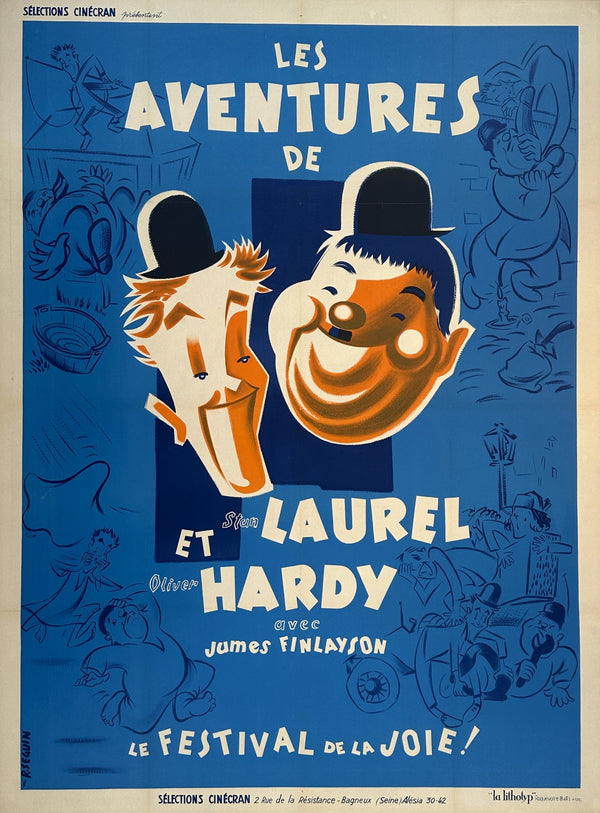 Festival of Laughter, Laurel and Hardy - Authentic Vintage Poster