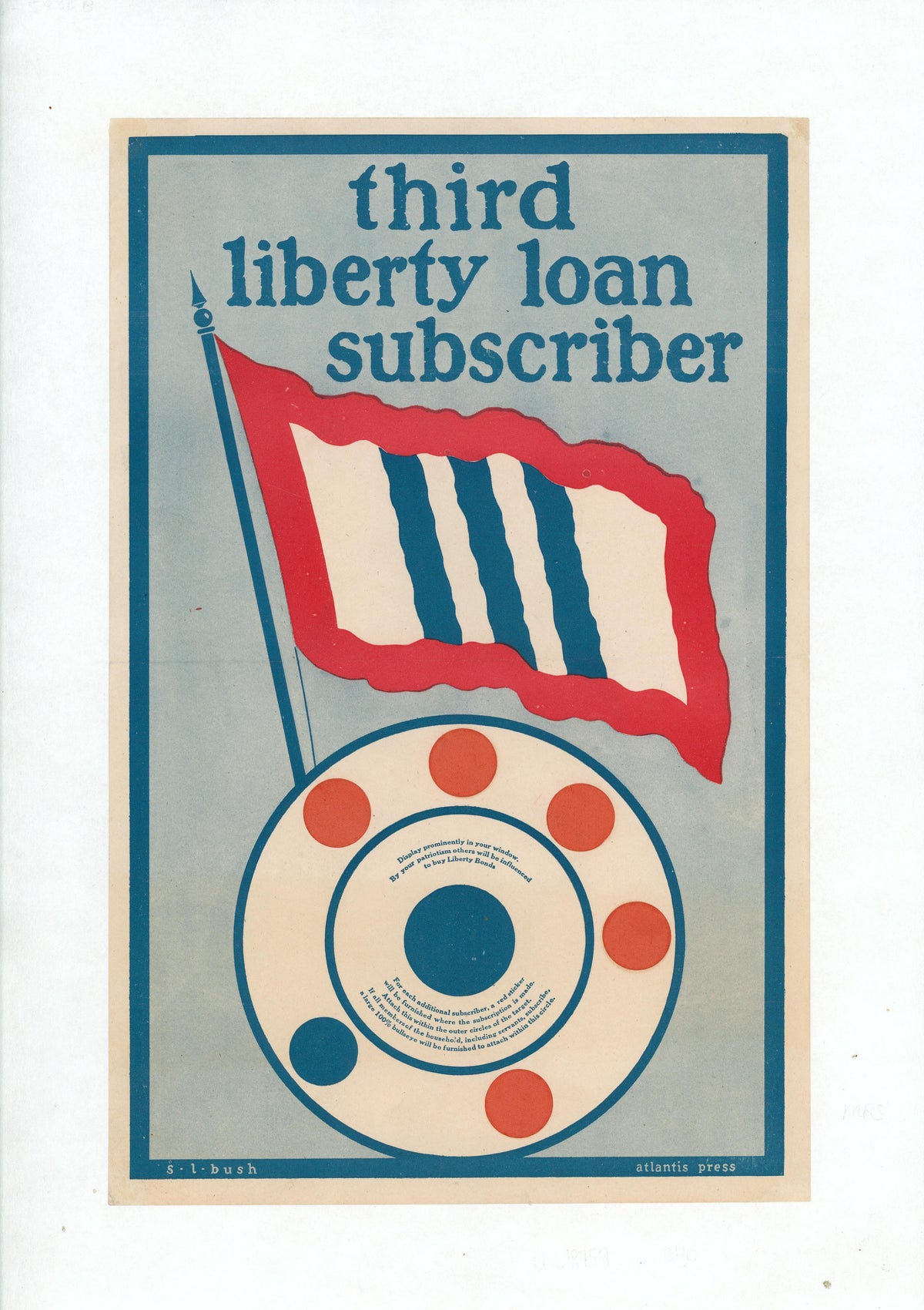 Third Liberty Loan Subscriber - Authentic Vintage Poster