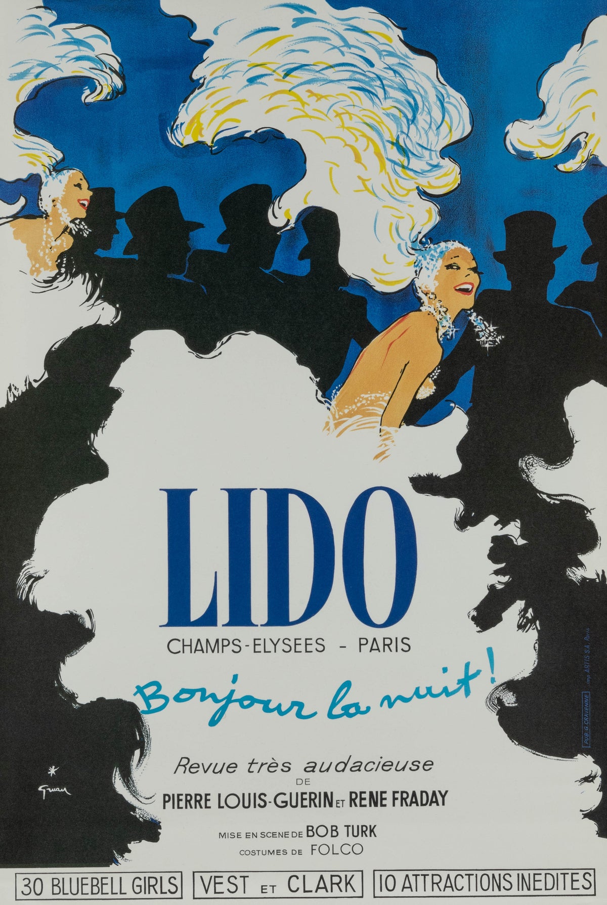 Lido by Rene Gruau - Authentic Vintage Poster