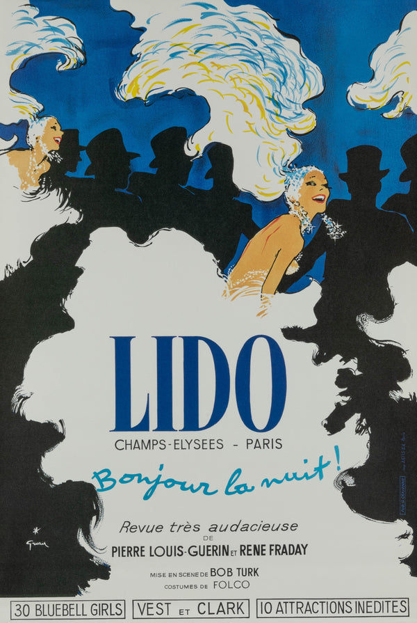 Lido by Rene Gruau - Authentic Vintage Poster