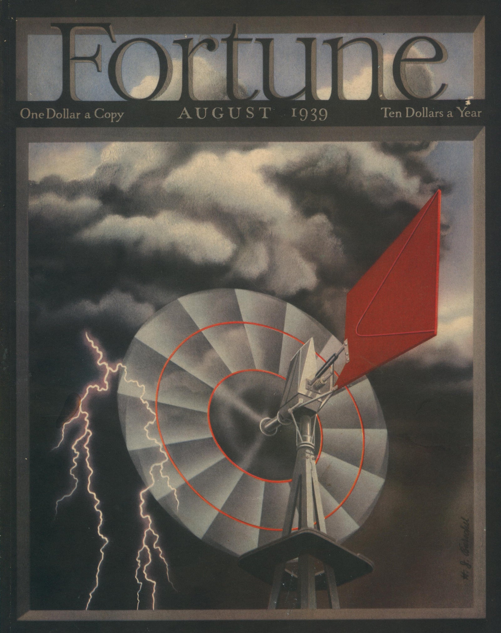 Storm Power- Fortune Magazine - Authentic Vintage Cover Art
