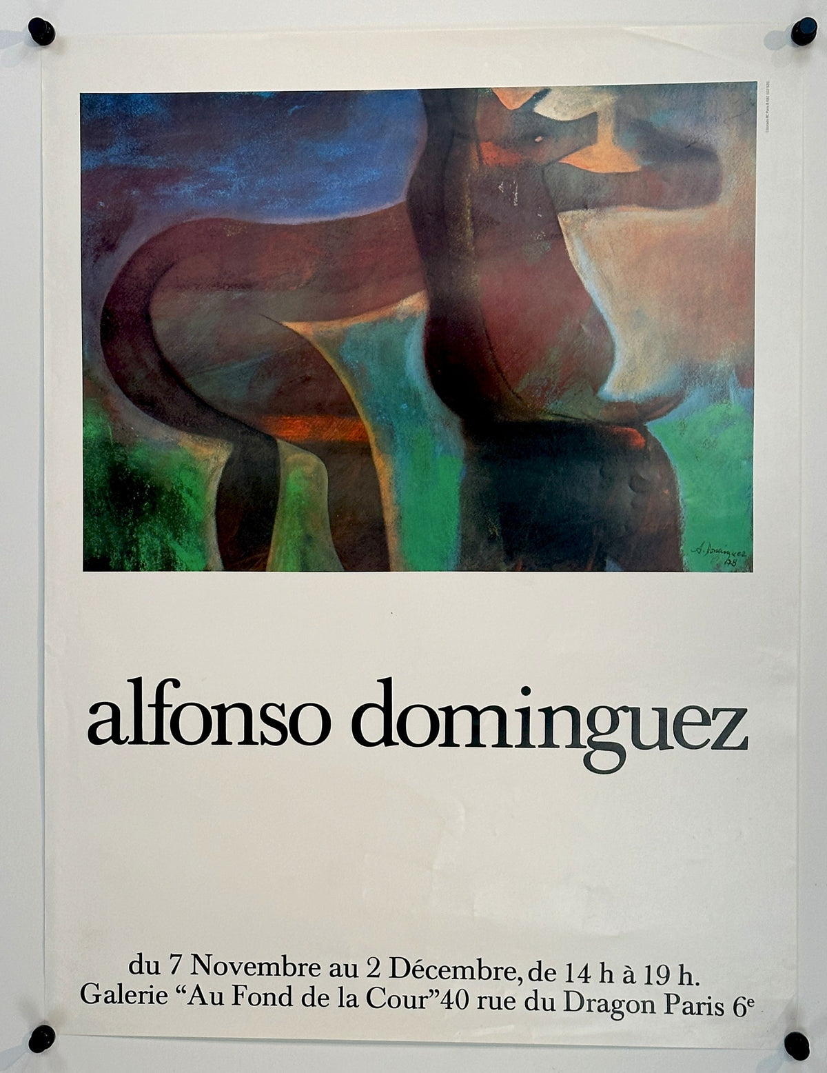 Alfonso Dominguez, Exhibition - Authentic Vintage Poster