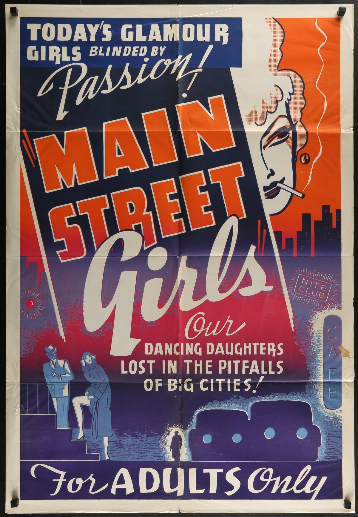 Main Street Girls - Original Vintage Poster