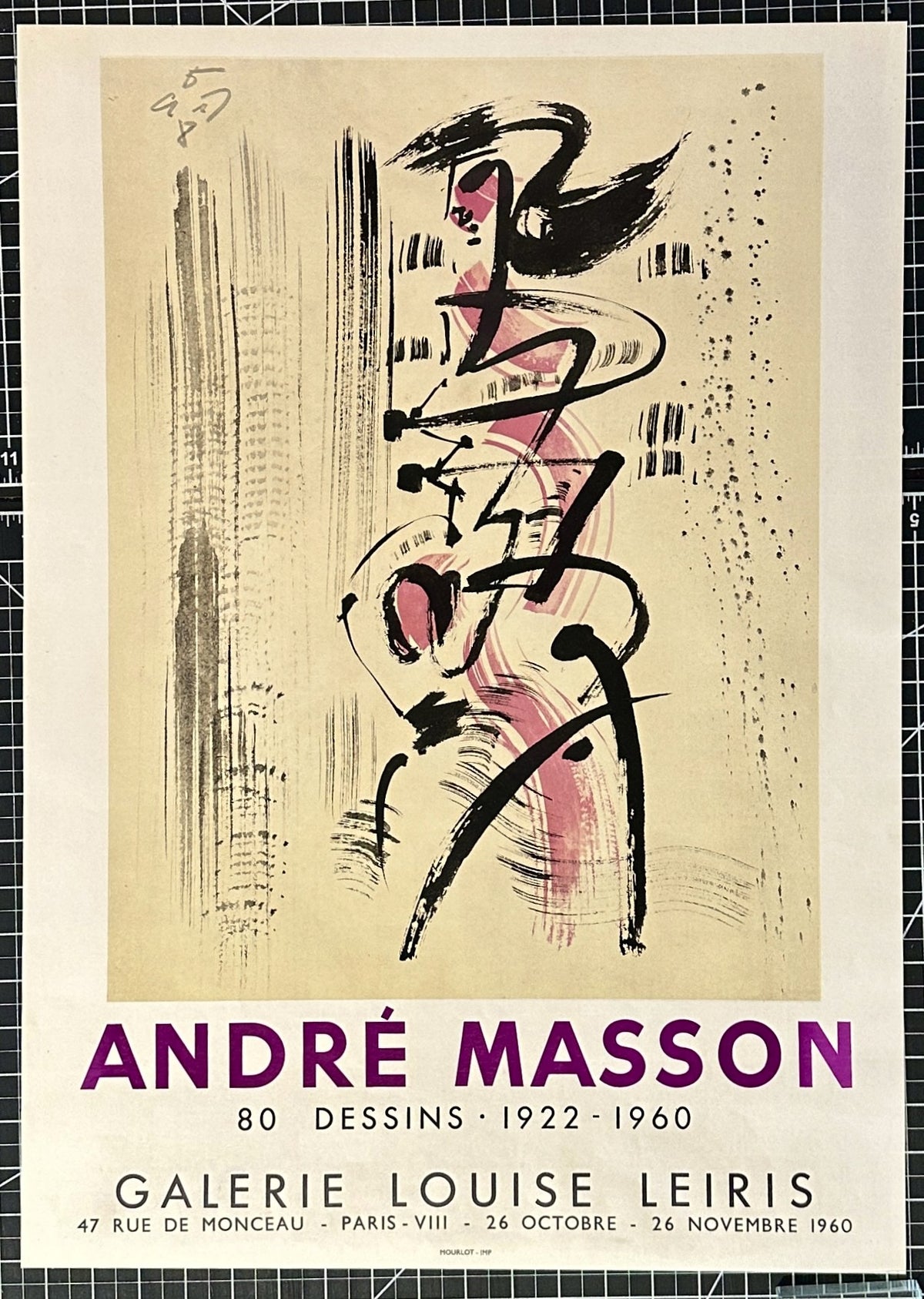 André Masson, Galerie Louise Leiris - Authentic Vintage Poster