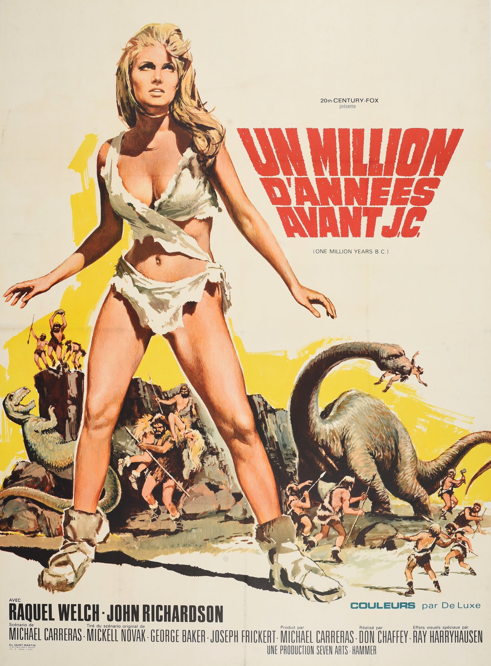 One Million Years B.C. - Authentic Vintage Poster