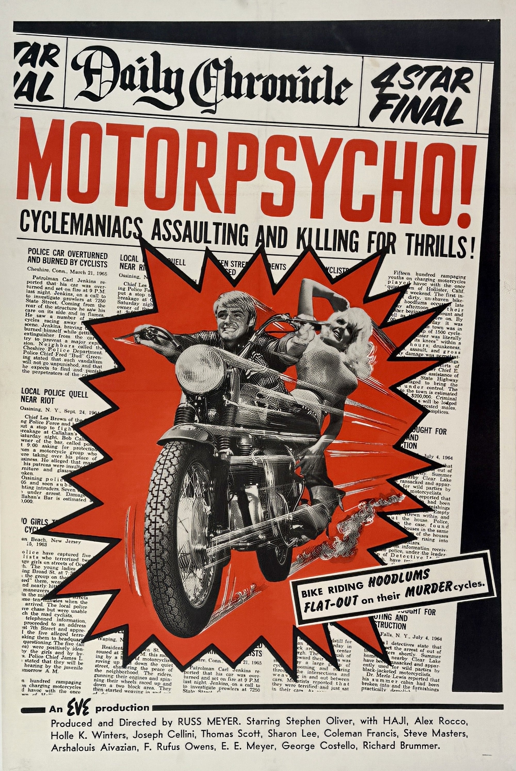 Motorpsycho - Authentic Vintage Poster