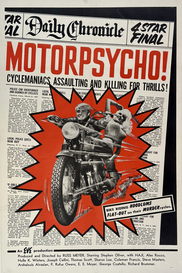 Motorpsycho! - Authentic Vintage Poster