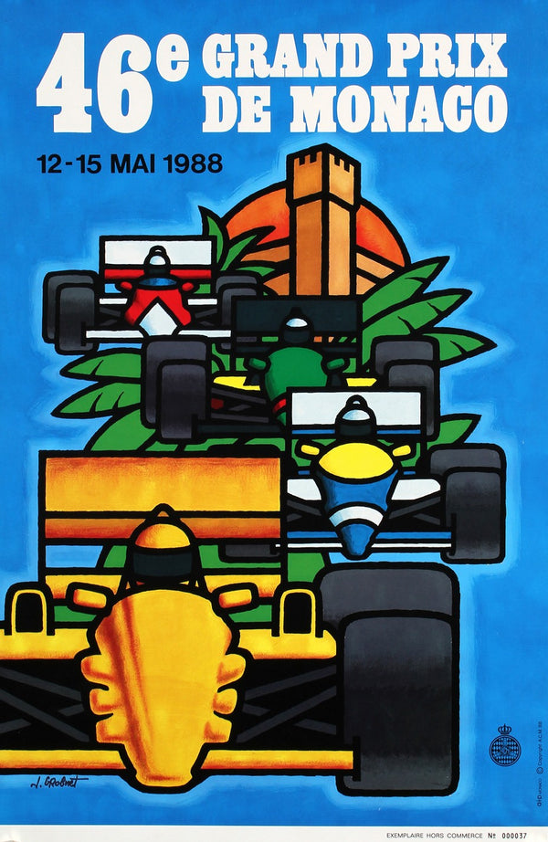 Grand Prix de Monaco - Authentic Vintage Poster