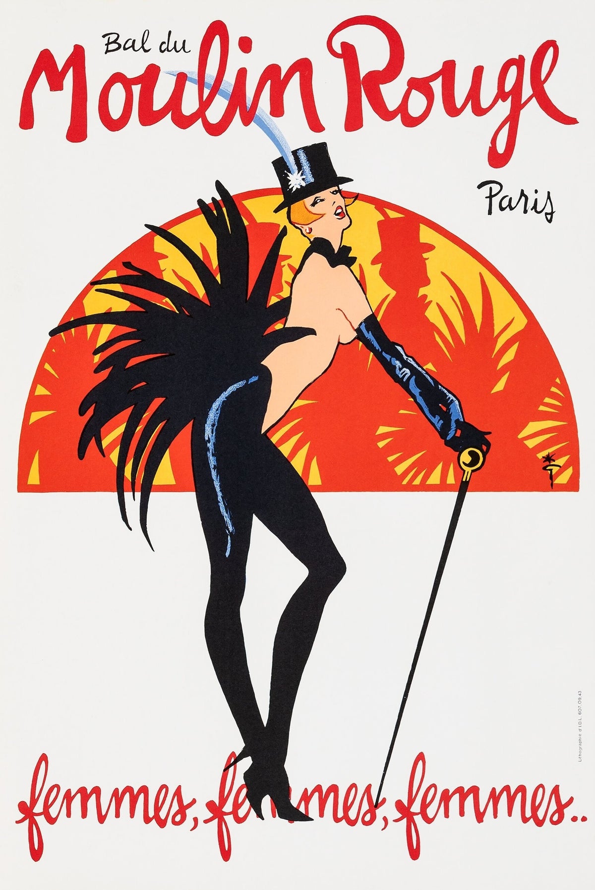 Moulin Rouge Paris - Authentic Vintage Poster